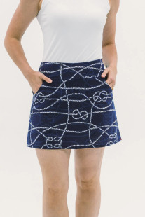 Foray Golf 15/17" Rope Print Skort