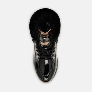 Duca Del Cosma Francesca Black High Top Fleece Golf Boot