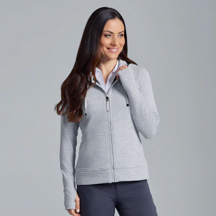 IBKUL Popcorn Stitch Zip Jacket with Hood
