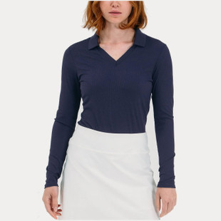 Foray Rib Long Sleeve V-Neck Polo [2026]