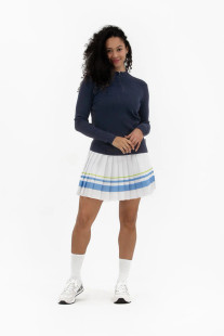 Foray Rib Knit Quarter Zip Long Sleeve Mock