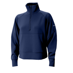 Navy Wickhams Hill Scuba Knit Pullover