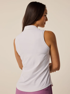 Greyson Scarlet Sleeveless Polo