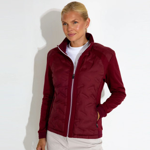 Lds Portrush hybrid jacket 411-cranberry