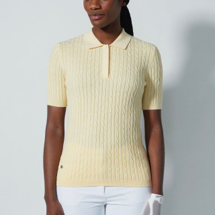 Daily Sports Madelene Short Sleeve Cable Knit Sweater [S25]