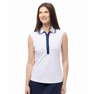 SanSoleil Tipped SolairCool Solid Sleeveless Polo [2026]