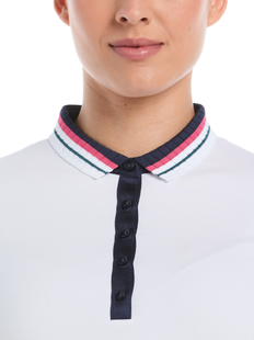 Callaway Colorblock Cap Sleeve Polo