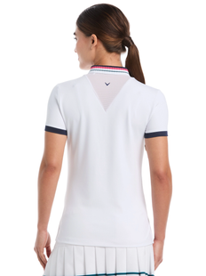 Callaway Colorblock Cap Sleeve Polo