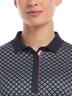 Callaway Mini Geo Floral Short Sleeve Top