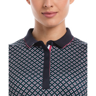 Callaway Mini Geo Floral Sleeveless Polo Callaway Mini Geo Floral Sleeveless Polo