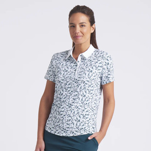 Puma Floral Burst Short Sleeve Golf Polo
