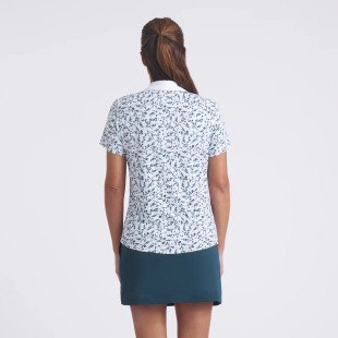 Puma Floral Burst Short Sleeve Golf Polo