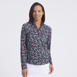 Puma Floral Burst YouV Long Sleeve Mock Puma Floral Burst YouV Long Sleeve Mock