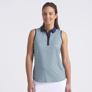 Puma CLOUDSPUN Scallop Sleeveless Golf Polo