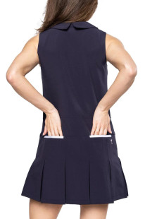 Golftini Timeless Navy Pleated Dress