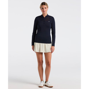 Original Penguin Mesh Yoke Long Sleeve Polo