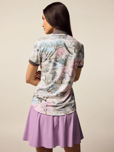 Greyson Where Wolves Roam Scarlett Short Sleeve Polo