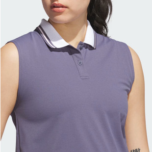 Adidas Beyond Twistknit Preloved Violet Sleeveless Polo