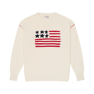Ellsworth+Ivey Riley American Flag Crewneck Sweater Ellsworth+Ivey Riley American Flag Crewneck Sweater