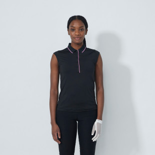 Daily Sports Embroidery Logo Black Sleeveless Polo Daily Sports Embroidery Logo Black Sleeveless Polo