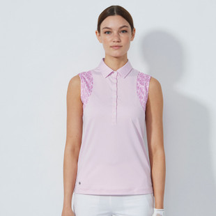 Daily Sports Pink Pansy Sleeveless Polo Daily Sports Pink Pansy Sleeveless Polo
