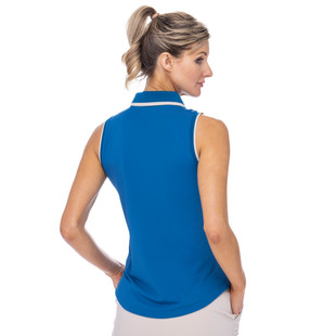 BelynKey Parker Peacock Sleeveless Polo
