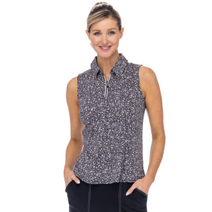 BelynKey BK Edinburgh Ivy Floral Sleeveless Polo