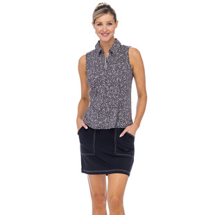 BelynKey BK Edinburgh Ivy Floral Sleeveless Polo