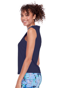 Swing Control Velocity Sleeveless Scallop Mock [2026]