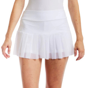TzuTzu Piper Navy Mesh Pleat Skort