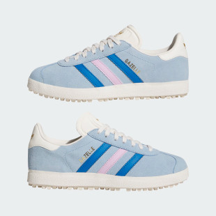Adidas Gazelle Clear Sky Blue Spikeless Golf Shoe 