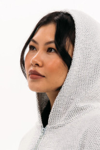 Foray Bouclé Full Zip Hoodie