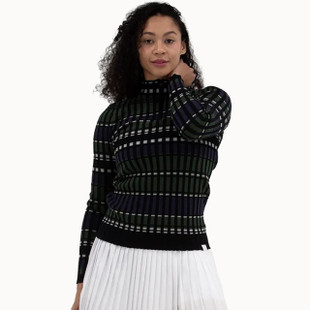 Foray Rib LS Stripe Quarter Zip