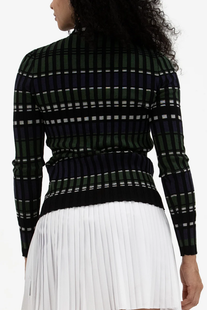 Foray Rib LS Stripe Quarter Zip