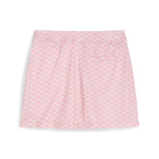 Puma Girls Scallop Poised Pink Knit Golf Skort