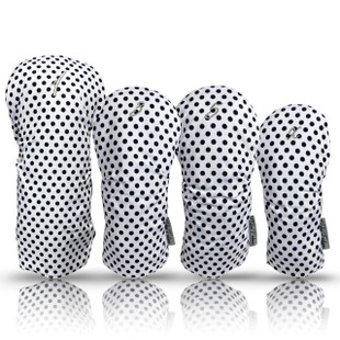 Taboo Golf Black Tie Dot 4-Pack Headcover Set