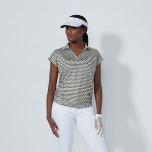 Daily Sports Diamond Geo Printed Air Cap Sleeve Polo