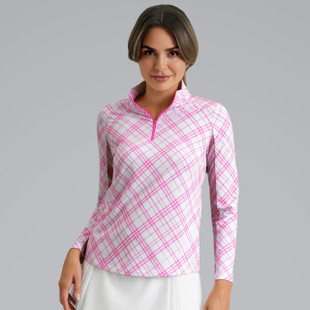 IBKUL Tony Plaid Long Sleeve Mock