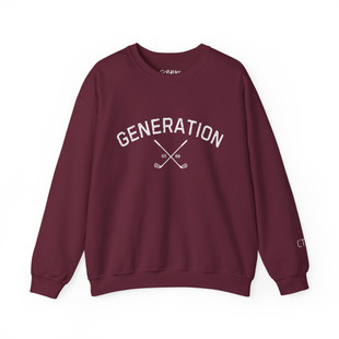 【ELECTRIC GOLF x CLUBHAUS Crew Sweat】 Generation X Golf Sweatshirt | Unisex