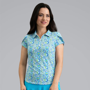 IBKUL Alexis Tulip Sleeve Polo