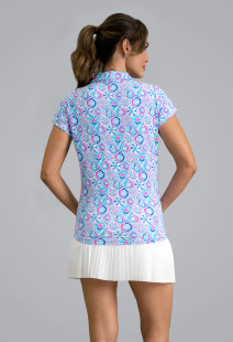 IBKUL Alexis Tulip Sleeve Polo