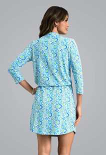 IBKUL Alexis 3/4 Sleeve Drawstring Dress