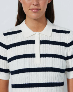 Daily Sports Madelene Navy White Stripe SS Sweater