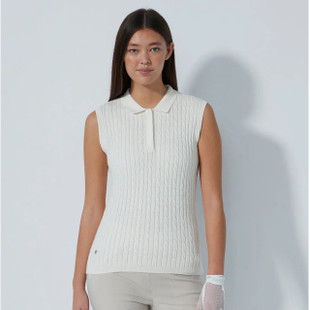 Daily Sports Madelene Cable Knit Sleeveless Polo {PS26]