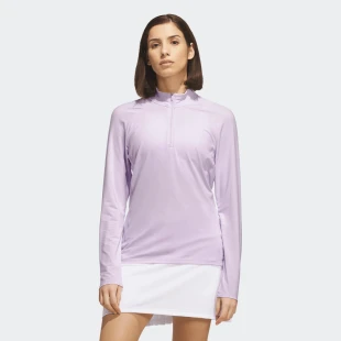 ULTIMATE365 SOLID QUARTER-ZIP MOCK NECK TOP