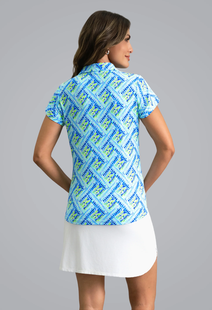 IBKUL Nina Tulip Sleeve Polo