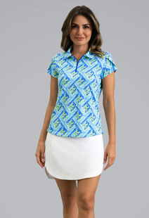 IBKUL Nina Tulip Sleeve Polo
