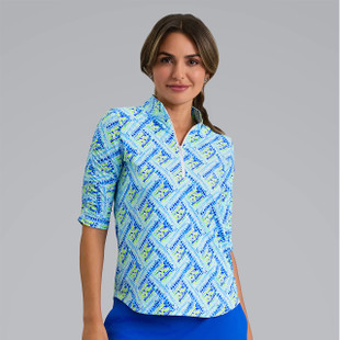 IBKUL Nina Mandarin Half Sleeve Mock
