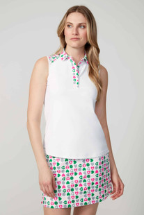 Swing Control Hearts Sleeveless Polo