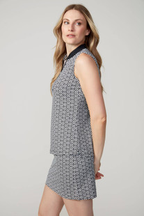 Swing Control Black Keys Sleeveless Top